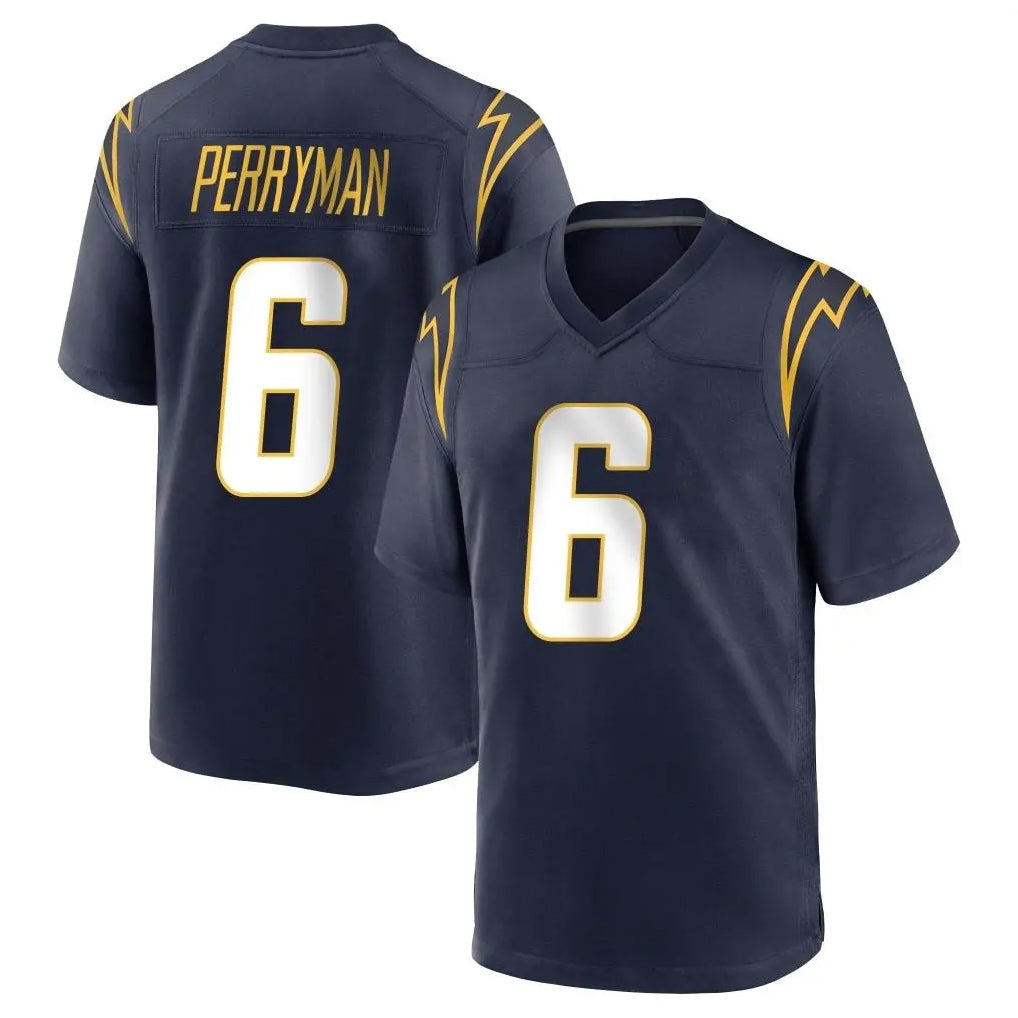 LA.Chargers #6 Denzel Perryman Player Navy Home Game Ldoa Stitched Jerseys