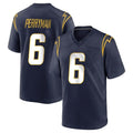 LA.Chargers #6 Denzel Perryman Player Navy Home Game Ldoa Stitched Jerseys