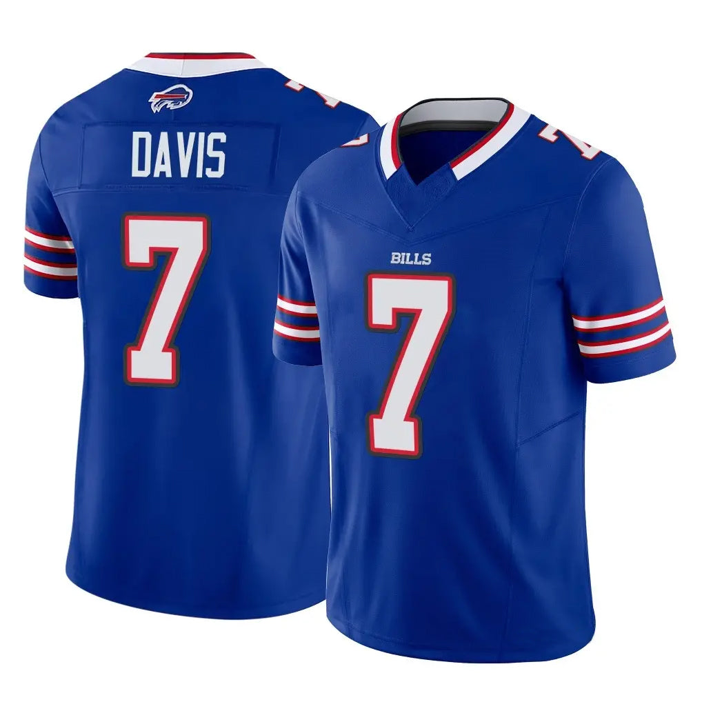 B.Bills #7 Ray Davis Player Royal Vapor F.U.S.E. Limited Game Ldoa Stitched Jerseys