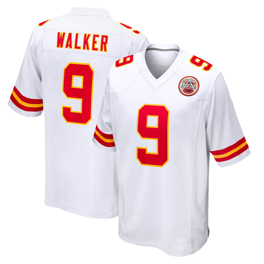 KC.Chiefs #9 Kenneth Walker III Player White Home Game Ldoa Stitched Jerseys