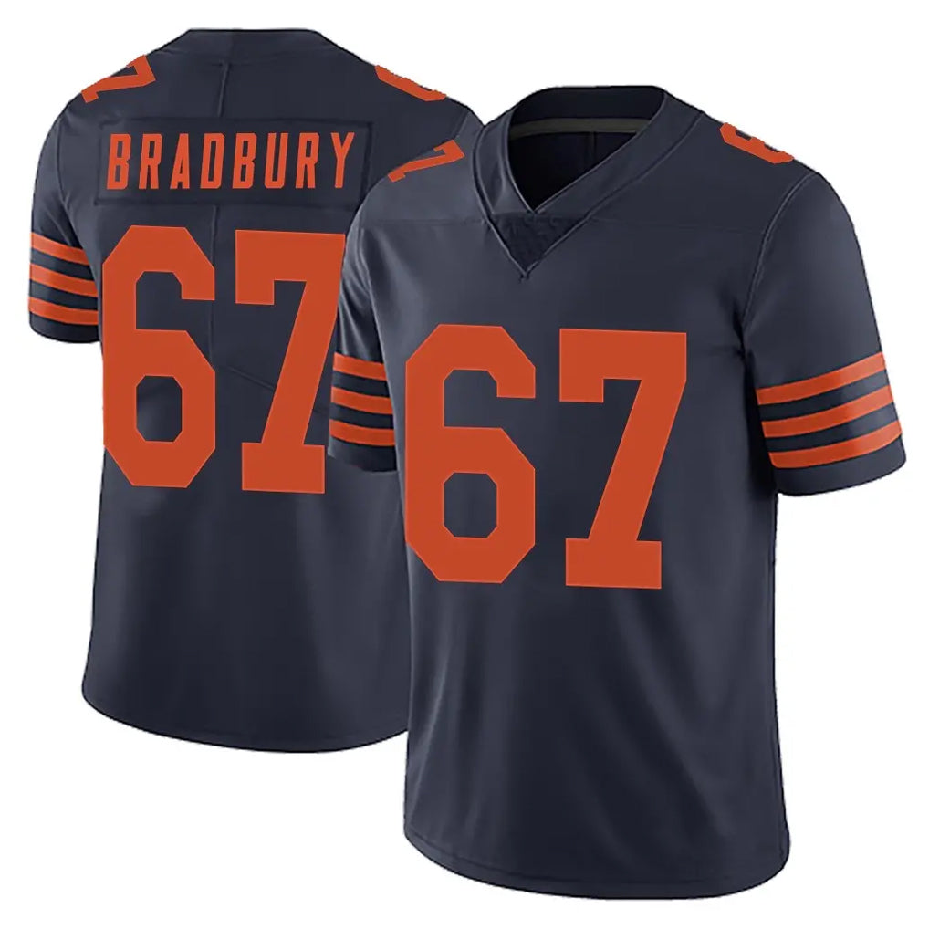 C.Bears #67 Garrett Bradbury Player Navy Blue Alternate Vapor Untouchable Limited Ldoa Stitched Jerseys