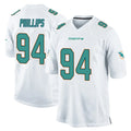 M.Dolphins #94 Jordan Phillips Player White Home Game Ldoa Stitched Jerseys