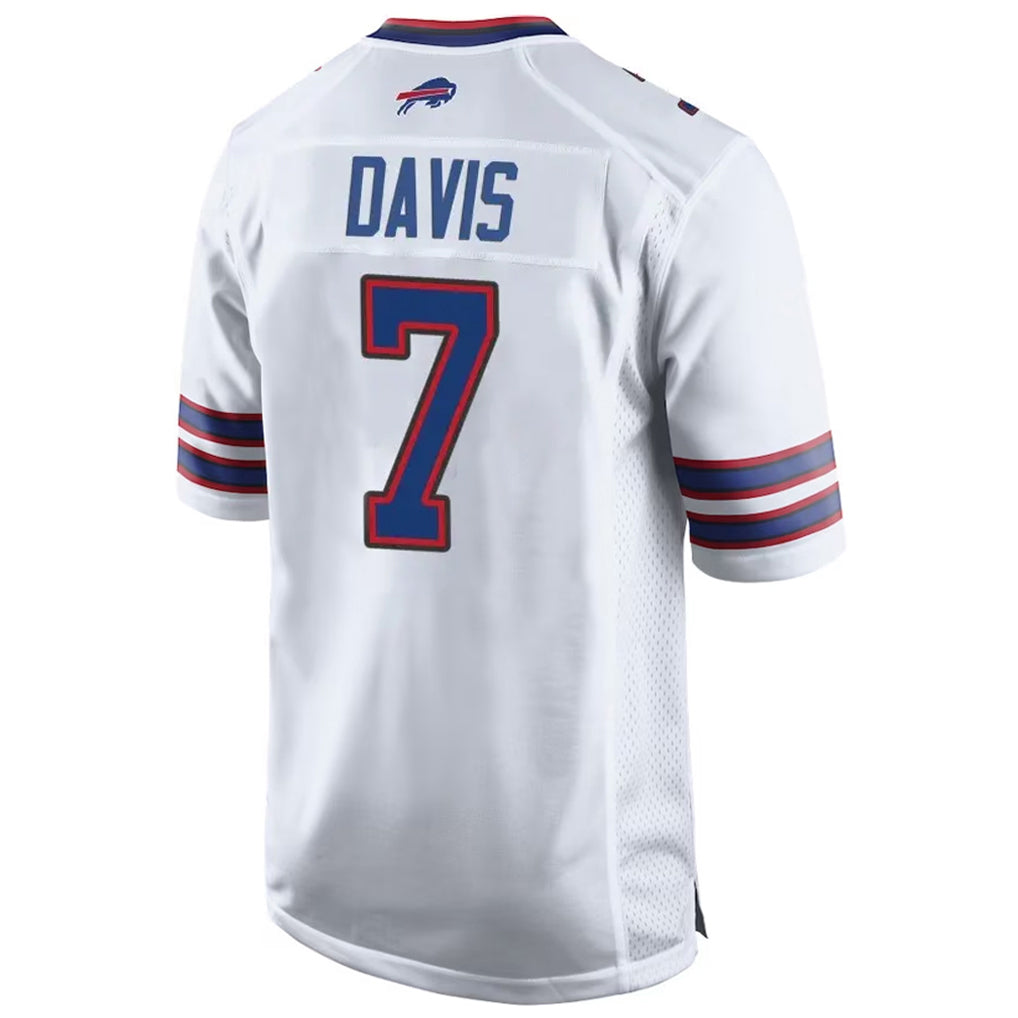 B.Bills #7 Ray Davis Player White Home Game Ldoa Stitched Jerseys
