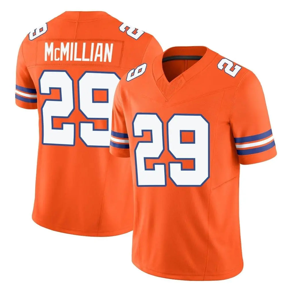 D.Broncos #29 Ja'Quan McMillian Player Orange Limited Alternate Vapor F.U.S.E. Throwback Game Ldoa Stitched Jerseys