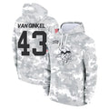 M.Vikings #43 Andrew Van Ginkel Player Arctic Camo Salute to Service Pullover Hoodies Limited Game Ldoa Stitched Jerseys