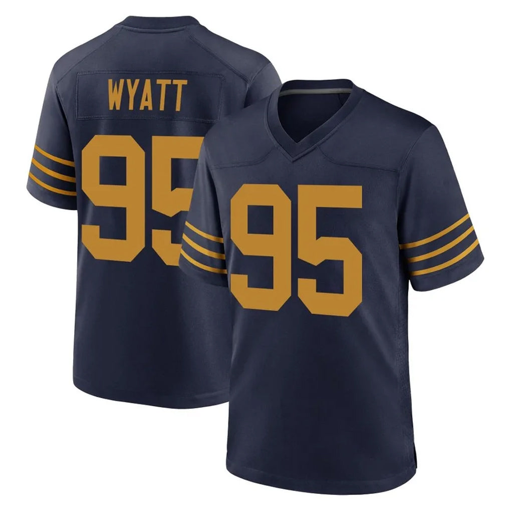 GB.Packers #95 Devonte Wyatt Player Navy The 1923 Classic Home Game Ldoa Stitched Jerseys