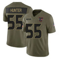 H.Texans #55 Danielle Hunter Player Olive 2025 Salute To Service Limited Game Ldoa Stitched Jerseys