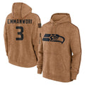 S.Seahawks #3 Nick Emmanwori Player Brown Limited Salute to Service Pullover Hoodies Game Ldoa Stitched Jerseys