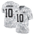 C.Browns #10 Quinshon Judkins Player Arctic Camo Salute to Service Limited Home Game Ldoa Stitched Jerseys