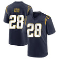 LA.Chargers #28 Kimani Vidal Player Navy Home Game Ldoa Stitched Jerseys