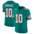 M.Dolphins #10 Jacob Rodriguez Player Aqua Limited Alternate Vapor Untouchable Home Game Ldoa Stitched Jerseys