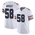 C.Bears #58 Darnell Wright Player White Classic Vapor Limited Home Game Ldoa Stitched Jerseys