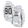 GB.Packers #90 Lukas Van Ness Player Arctic Camo Salute to Service Hoodies Limited Game Ldoa Stitched Jerseys