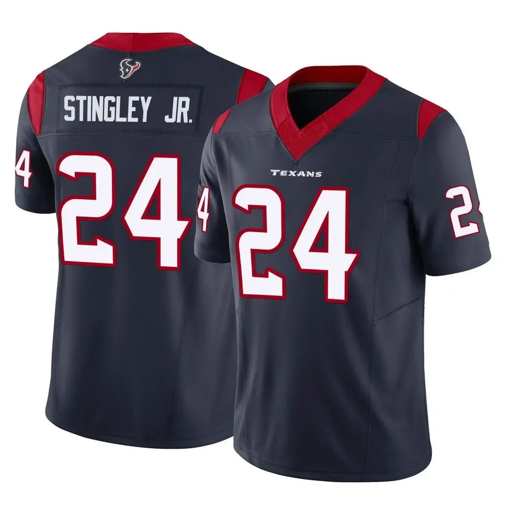 H.Texans #24 Derek Stingley Jr. Player Navy Limited Vapor F.U.S.E. Home Game Ldoa Stitched Jerseys