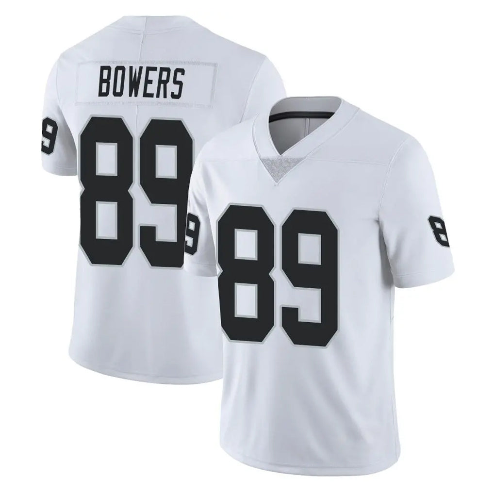 LV.Raiders #89 Brock Bowers Player White Limited Vapor Untouchable Home Game Ldoa Stitched Jerseys