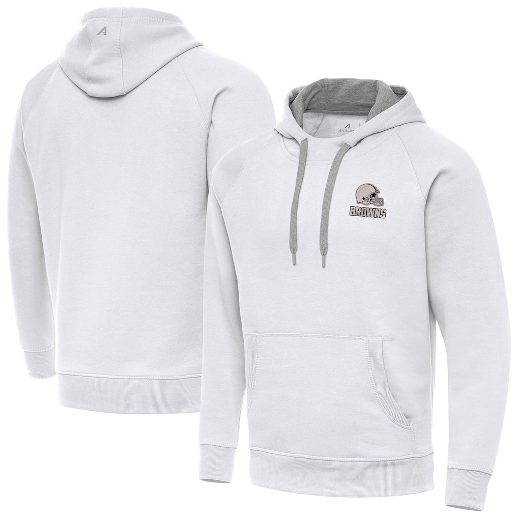 C.Browns ## Browns Blank Player White Brushed Carbon Pullover Hoodie Limited Ldoa Stitched Jerseys