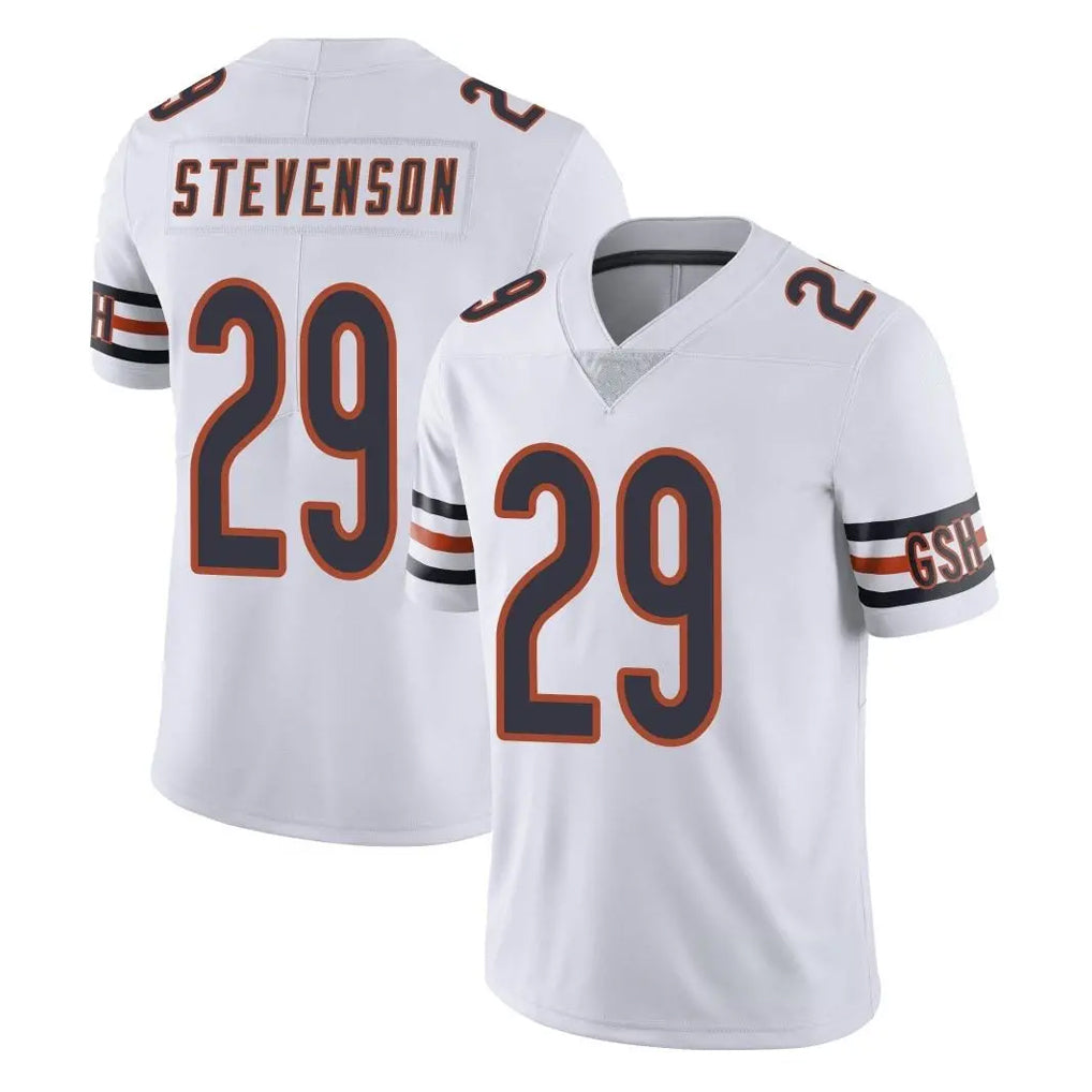 C.Bears #29 Tyrique Stevenson Player White Vapor Untouchable Limited Home Game Ldoa Stitched Jerseys