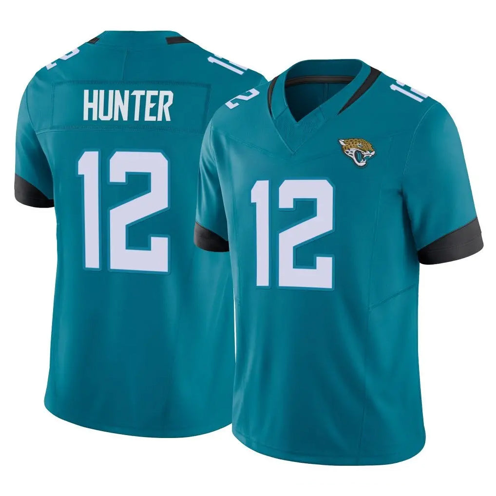 J.Jaguars #12 Travis Hunter Player Teal Vapor F.U.S.E. Limited Home Game Ldoa Stitched Jerseys