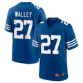IN.Colts #27 Justin Walley Player Royal Limited Home Game Ldoa Stitched Jerseys