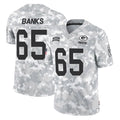 GB.Packers #65 Aaron Banks Player Arctic Camo Salute To Service Limited Ldoa Stitched Jerseys