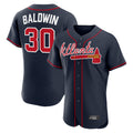 A.Braves #30 Drake Baldwin Player Navy Limited Elite Home Game Ldoa Stitched Jerseys