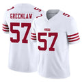 SF.49ers #57 Dre Greenlaw Player White Limited Vapor F.U.S.E. Home Game Ldoa Stitched Jerseys