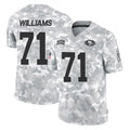 SF.49ers #71 Trent Williams Player Arctic Camo Limited Salute To Service Home Game Ldoa Stitched Jerseys