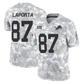 D.Lions #87 Sam LaPorta Player Arctic Camo Salute To Service Limited Ldoa Stitched Jerseys