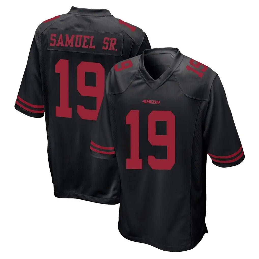 SF.49ers #19 Deebo Samuel Sr. Player Black Alternate Home Game Ldoa Stitched Jerseys