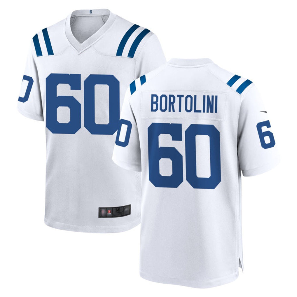 IN.Colts #60 Tanor Bortolini Player White Home Game Ldoa Stitched Jerseys