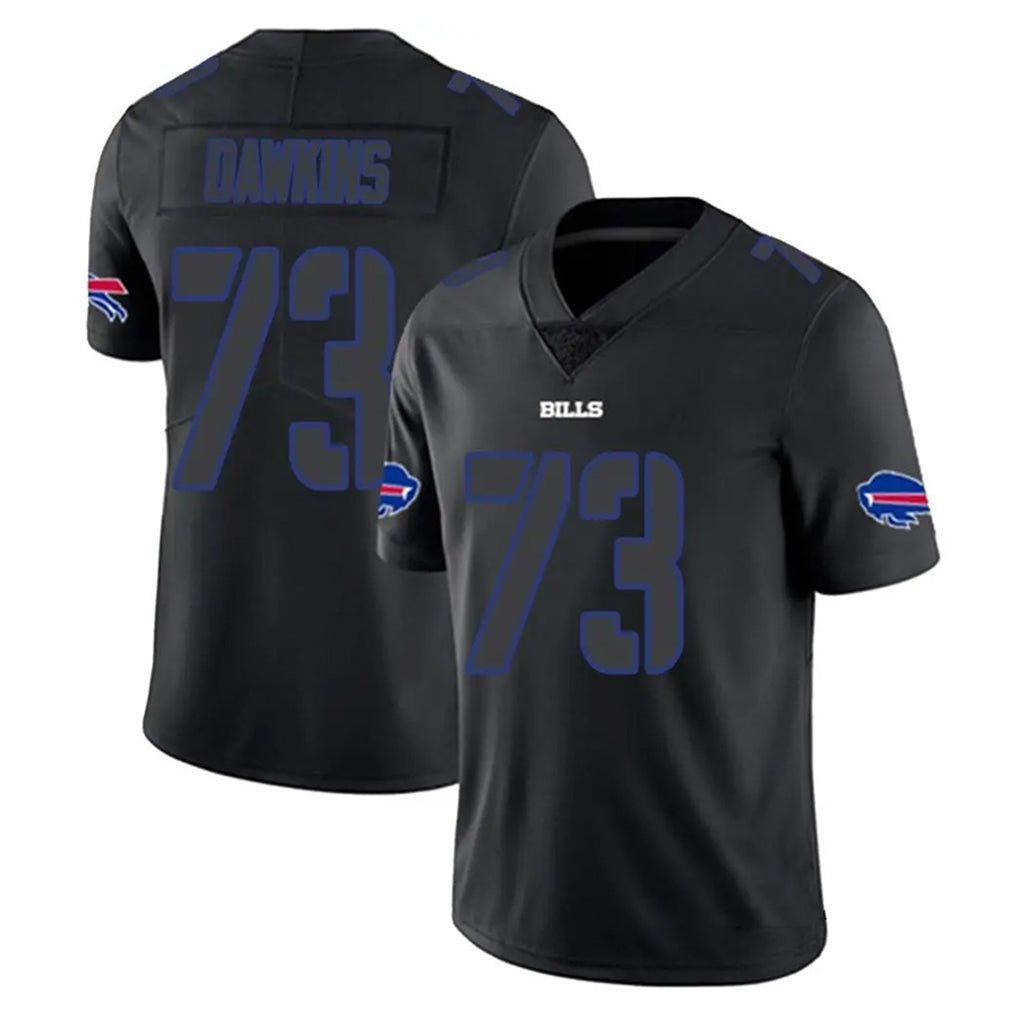 B.Bills #73 Dion Dawkins Player Black Impact Limited Ldoa Stitched Jerseys