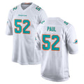 M.Dolphins #52 Patrick Paul Player White Limited Home Game Ldoa Stitched Jerseys
