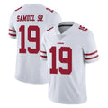 SF.49ers #19 Deebo Samuel Sr. Player White Limited Vapor Untouchable Home Game Ldoa Stitched Jerseys
