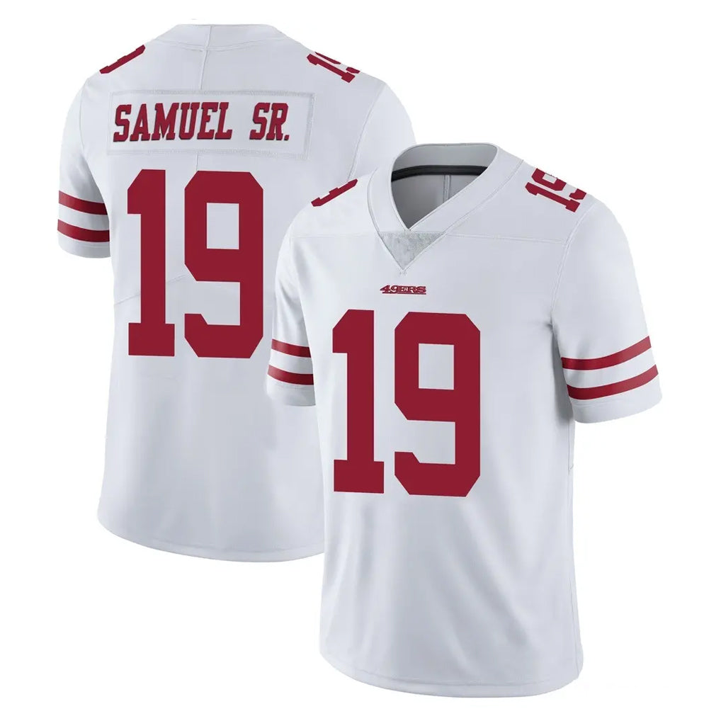 SF.49ers #19 Deebo Samuel Sr. Player White Limited Vapor Untouchable Home Game Ldoa Stitched Jerseys