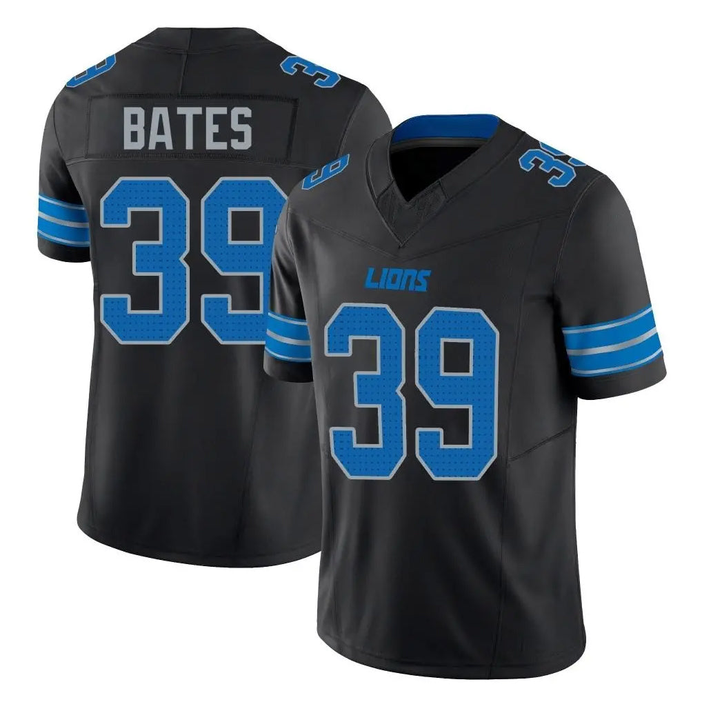 D.Lions #39 Jake Bates Player Black Alternate Vapor F.U.S.E. Limited Home Game Ldoa Stitched Jerseys