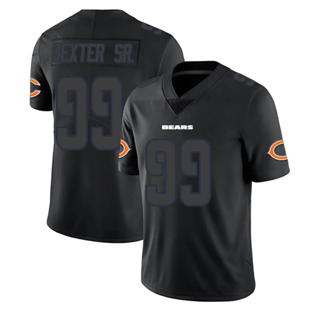 C.Bears #99 Gervon Dexter Sr. Player Black Impact Limited Game Ldoa Stitched Jerseys