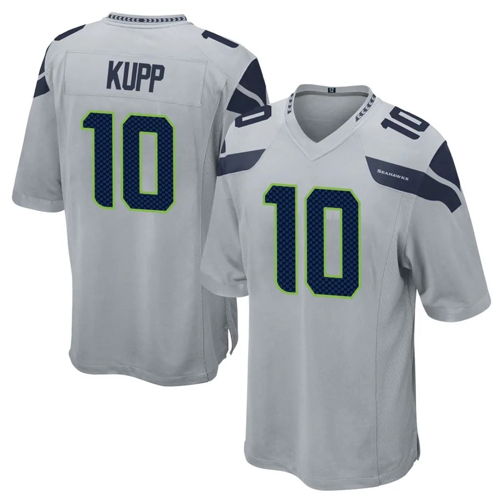S.Seahawks #10 Cooper Kupp Player Gray Home Game Ldoa Stitched Jerseys