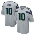 S.Seahawks #10 Cooper Kupp Player Gray Home Game Ldoa Stitched Jerseys