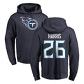 T.Titans #26 Marcus Harris Player Navy Logo Pullover Hoodies Home Game Ldoa Stitched Jerseys