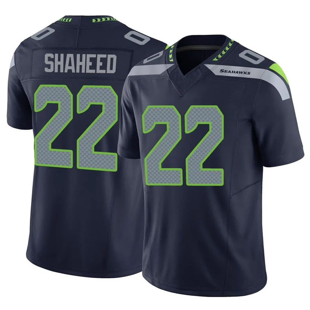 S.Seahawks #22 Rashid Shaheed Player Navy Limited Vapor F.U.S.E. Home Game Ldoa Stitched Jerseys