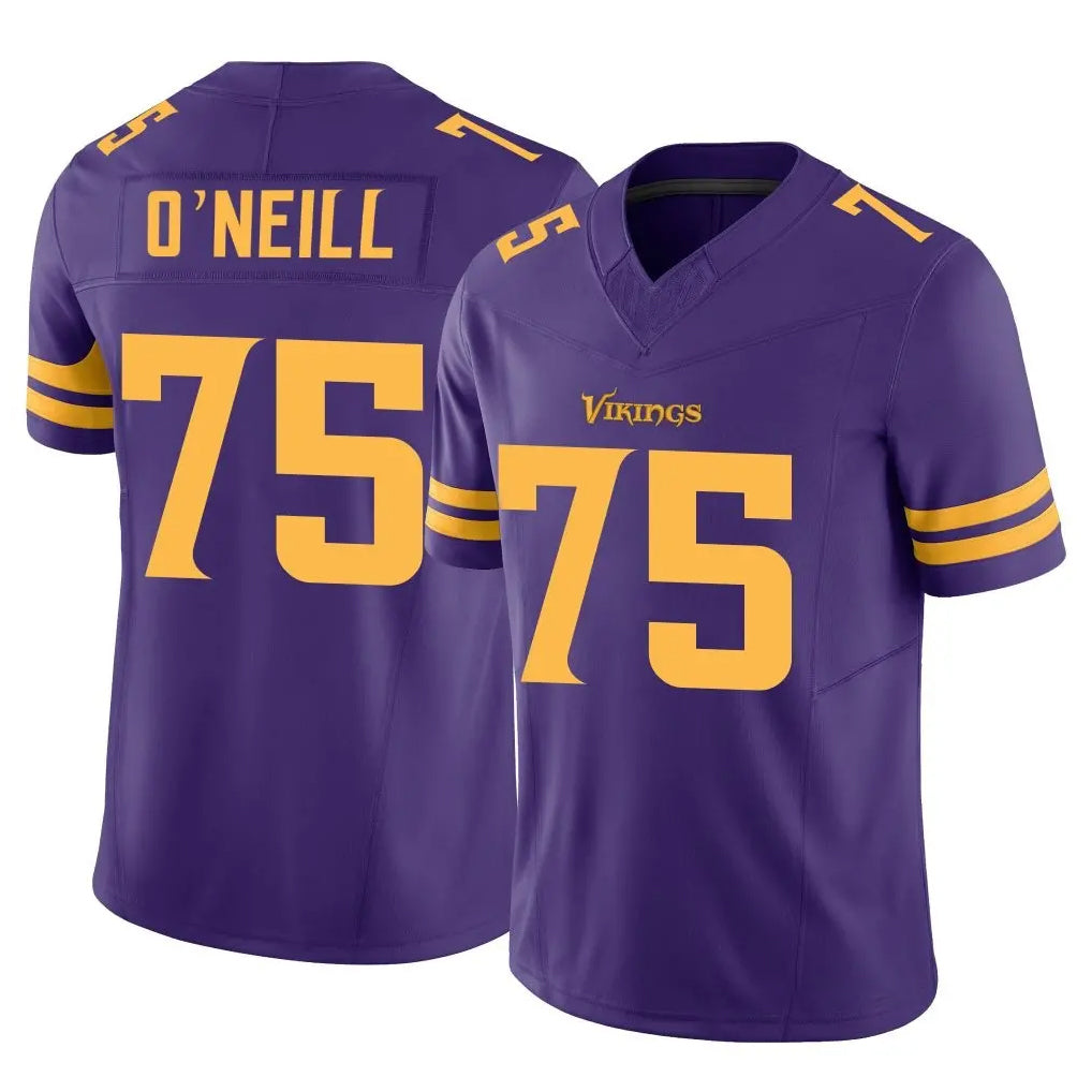 M.Vikings #75 Brian O'Neill Player Purple Limited Alternate Vapor F.U.S.E. Home Game Ldoa Stitched Jerseys