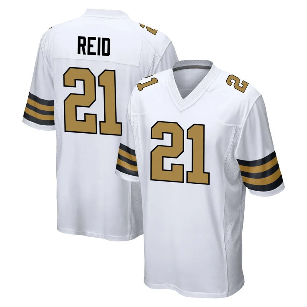 NO.Saints #21 Justin Reid Player White Alternate Home Game Ldoa Stitched Jerseys