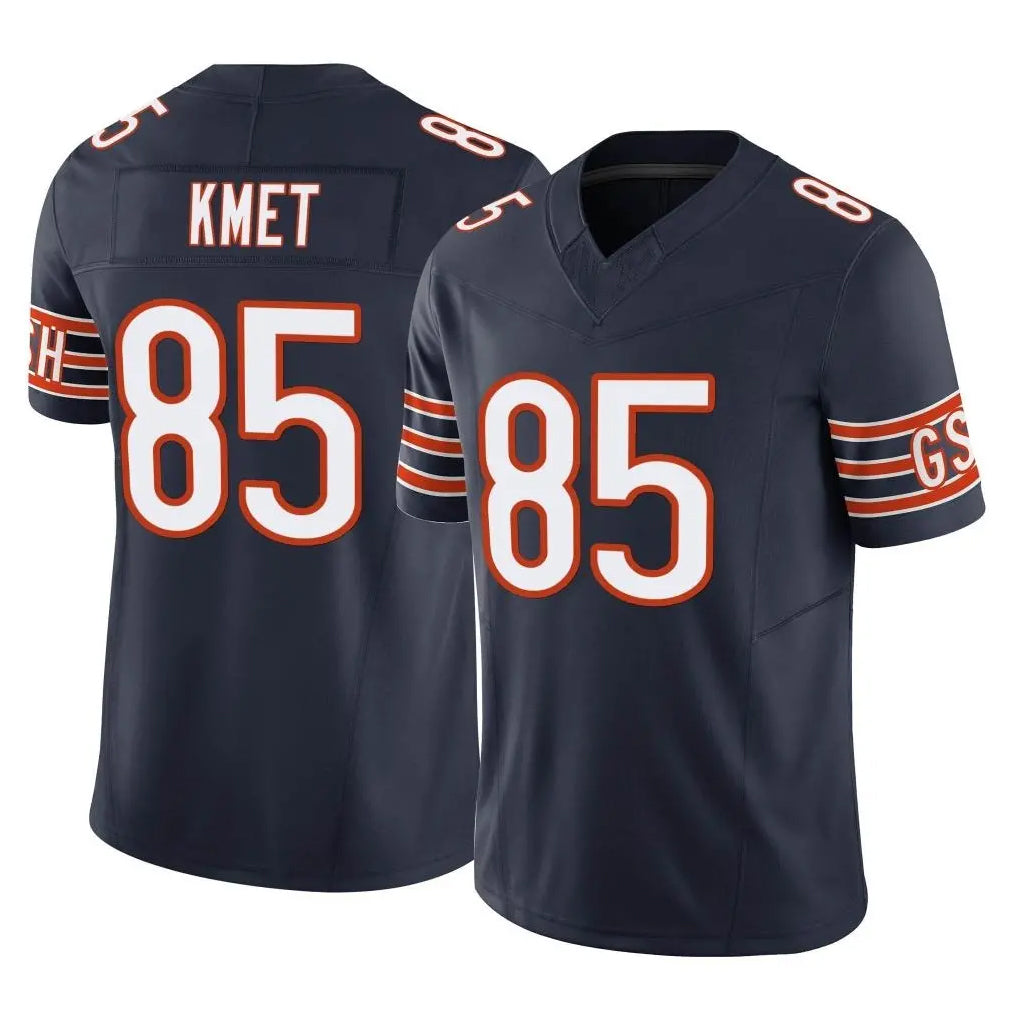 C.Bears #85 Cole Kmet Player Navy Vapor F.U.S.E. Limited Home Game Ldoa Stitched Jerseys