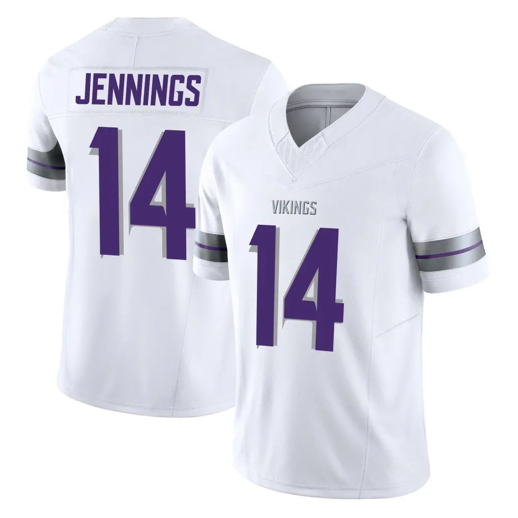 M.Vikings #14 Jauan Jennings Player White Limited Alternate Vapor F.U.S.E. Home Game Ldoa Stitched Jerseys