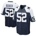 D.Cowboys #52 Tyler Booker Player Navy-White Alternate Home Game Ldoa Stitched Jerseys