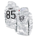 C.Bears #85 Cole Kmet Player Arctic Camo Salute to Service Pullover Hoodies Limited Ldoa Stitched Jerseys