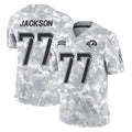 LA.Rams #77 Alaric Jackson Player Arctic Camo Salute To Service Limited Game Ldoa Stitched Jerseys