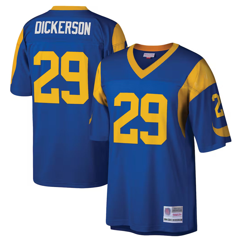 LA.Rams #29 Eric Dickerson Player Royal Mitchell & Ness Legacy Replica Ldoa Stitched Jerseys