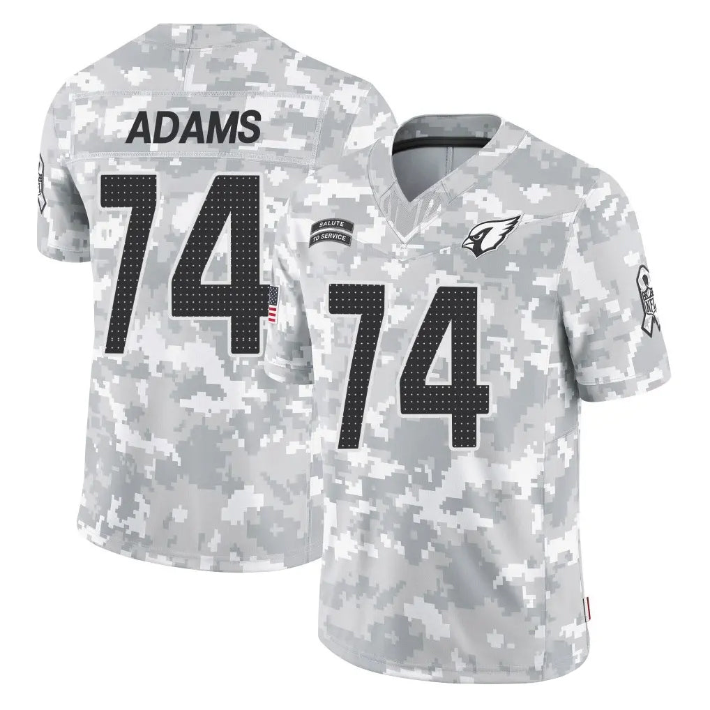 A.Cardinals #74 Isaiah Adams Player Camo Salute to Service Limited Home Ldoa Stitched Jerseys