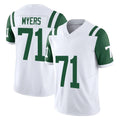 NY.Jets #71 Josh Myers Player White Limited Classic Vapor F.U.S.E. Home Game Ldoa Stitched Jerseys
